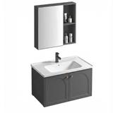 Badezimmermöbel-Set mit Waschbecken Denver 60cm Grey