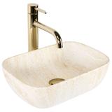 Aufsatzwaschbecken Rea BELINDA MINI TRAVERTINE MATT