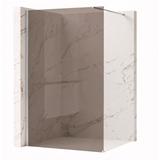 Paroi de douche Rea Flexi Brown / Chrome 90