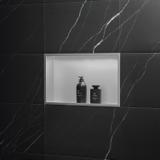 NISCHENREGAL BADEZIMMER 30x45 stahl gebürstet