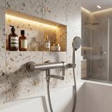 Wannenarmatur Rea Arcos Brushed Nickel