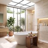 Free-standing faucet Rea Logan Brush Gold
