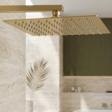 Квадратен душ пита REA JS-P015BG 30cm Brush Gold