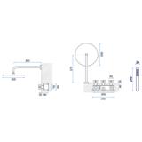 Inbouw regendoucheset REA EXIT Black + Box