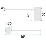 Halter für Toilettenpapier 64105 SOLO Brush Copper