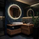 Zrkadlo LED 70cm MMJ Gold