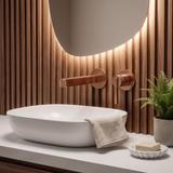REA Grace Brush Copper Skrita armatura za umivalnik