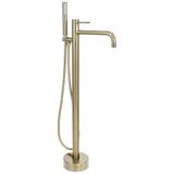 Fristående badkarsblandare Rea Lungo Diamond Brush Gold