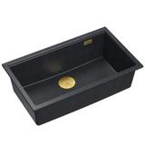 Granitspülbecken Logan 110 Black Metallic
