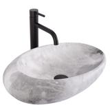 Lavabo sobre encimera Rea Roxy C Stone L.GREY