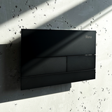 WC öblítő gomb K011A-Q és Slim024N Rea T Black Matt