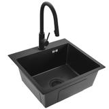 Ocelový dřez Leo 50 Black