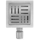 Duschrinne REA CROSS 150x150 Nickel Brush