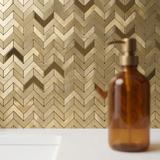 Mosaik Dekor REA P14453A Brush Gold