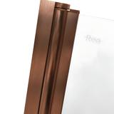 Pare-baignoire pliant Rea Agat-3 120 Brush Copper