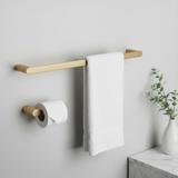 Badezimmer-Accessoire-Set Mati Brush Gold 4-teilig