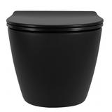 Toilet bowl Rea Carlo Mini Tornado NF BLACK MATT