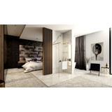 Duschwand Rea Aero Gold N 80 Walk In + EVO