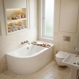 Acryl Eckbadewanne Rea Orion Right 150cm