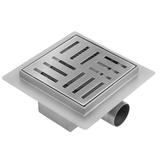 Duschrinne REA CROSS 150x150 Nickel Brush
