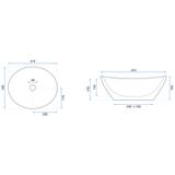 Countertop washbasin REA Sofia Light Stone