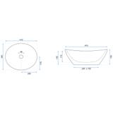 Countertop washbasin REA Sofia Black Marble