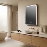 LED seinapeegel ZONE 80x60 BRUSH  ROSE GOLD