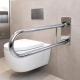 Folding bathroom grab bar Chrome