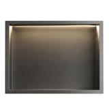 WANDEINBAU-BADEZIMMERREGAL LED 30x45 Titan