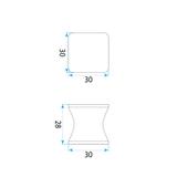 Shower door handle Rea 04 Chrome