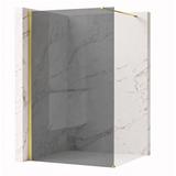 Duschwand Rea Flexi Grey / Gold 80