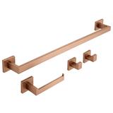 Badezimmer-Accessoire-Set Rio Brush Copper 4-teilig