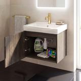 Badezimmerschrank mit Waschbecken Rea DB85-50-1 Dark 50cm