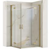 Cabine de douche REA Hugo 90x100 Gold Brush