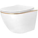 WC Schüssel Randlos Rea Carlo Mini Tornado NF GOLD EDGE