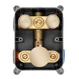 Inbouw regendoucheset Rea Lungo Gold met thermostaat + BOX