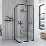 Tuš kabina Rea City 80x80 Black