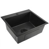 Ocelový dřez Leo 50 Black