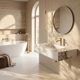 Wandwaschbecken REA Aresa Cold Jade 80