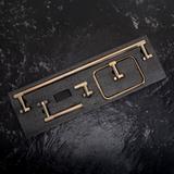 Badezimmer-Accessoire-Set GRID Gold 4-teilig