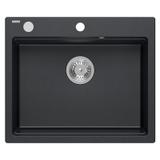 Granitspülbecken KURT 110 WORKSTATION Black Dotted