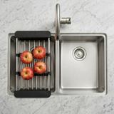 Telescopic sink dish drying rack REA P14487 Black