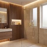 Shower system Rea Drop Brush Gold + BOX