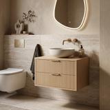 Waschtischunterschrank Rea Mono 80cm Beige