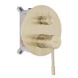 Unterputz Duschset Rea Lungo Diamond Brush Gold + BOX