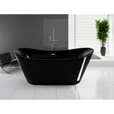 freistehende Badewanne Rea Ferrano black
