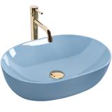 Aufsatzwaschbecken Rea LISA L.BLUE SHINY