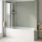 Badewannen-Duschwand Schiebetür REA Dario Chrome 120