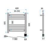 Электрический радиатор Rea Moris 50x40 White