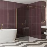 Duschwand Rea Flexi Grey / Gold 110